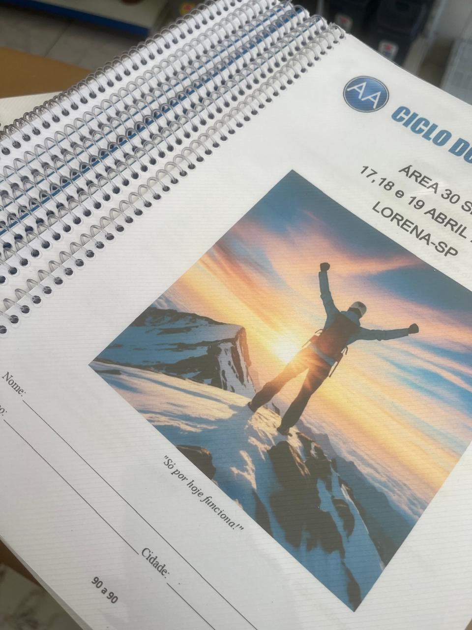 Apostilas encadernadas para eventos e treinamentos produzidas em São José dos Campos