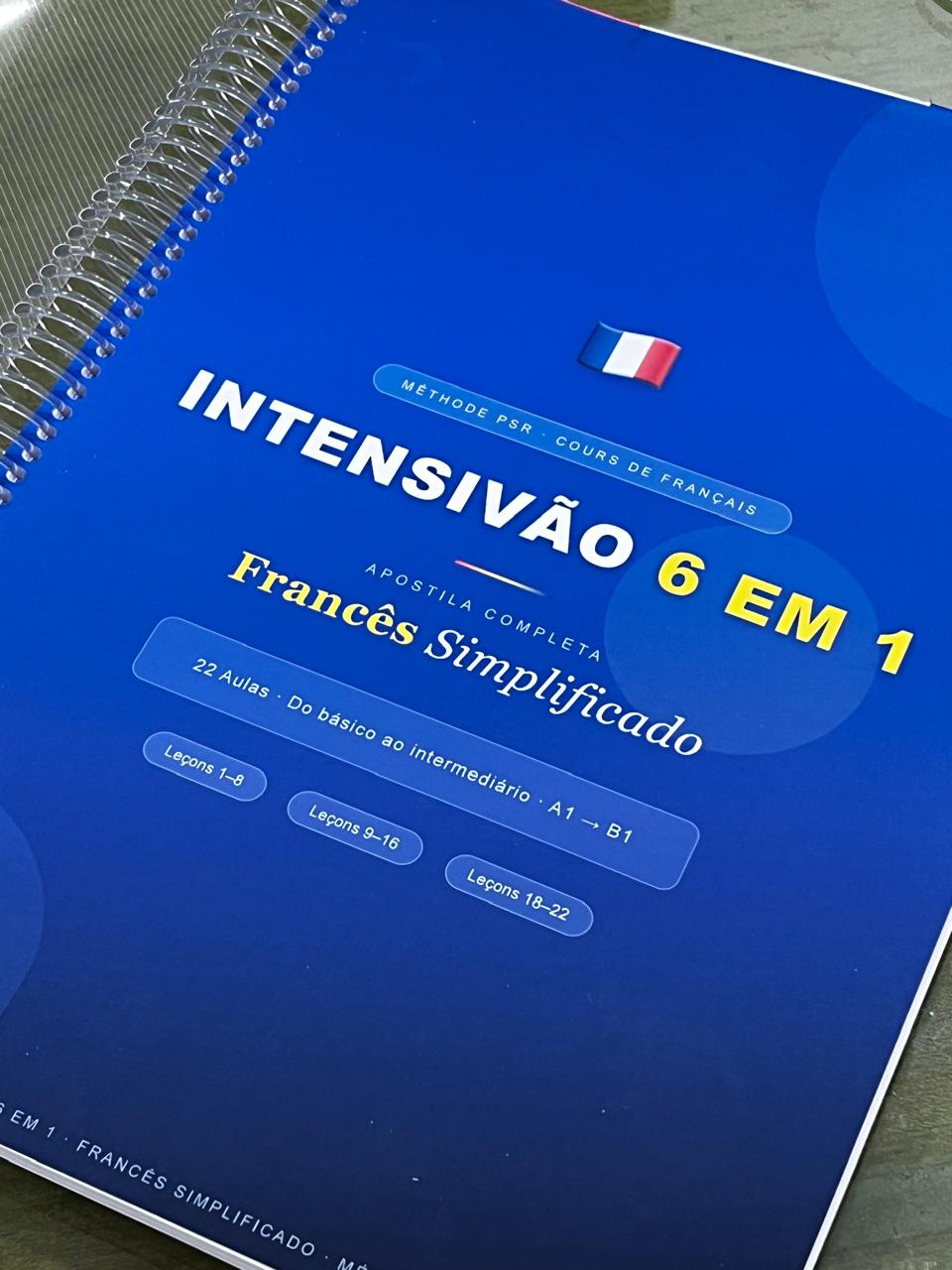 Material de curso impresso e encadernado