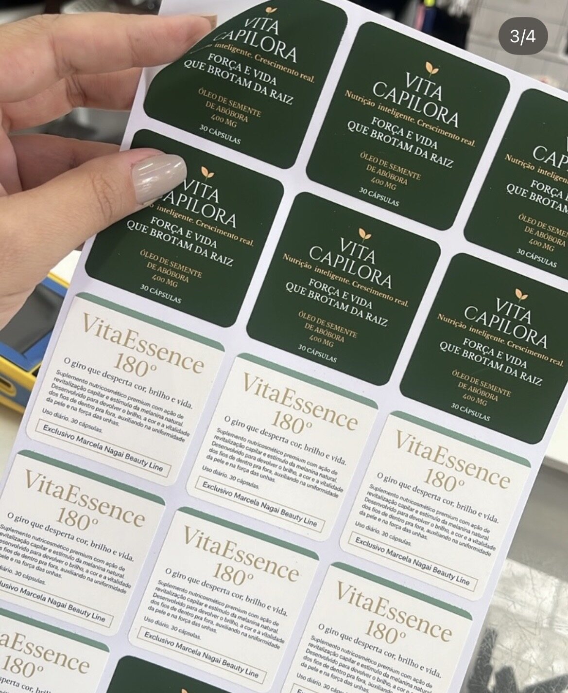Rótulos personalizados para produtos e cosméticos